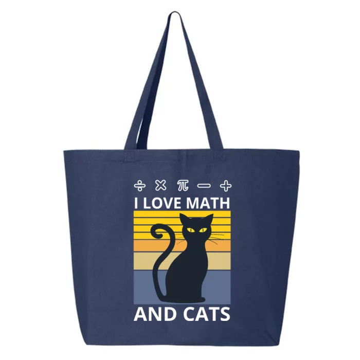 I Love Math And Cats 25L Jumbo Tote