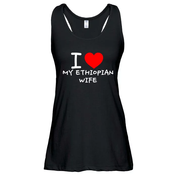 I Love My Ethiopian Wife Funny Heart Ladies Essential Flowy Tank