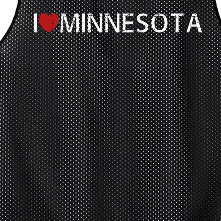 I Love Minnesota Mesh Reversible Basketball Jersey Tank