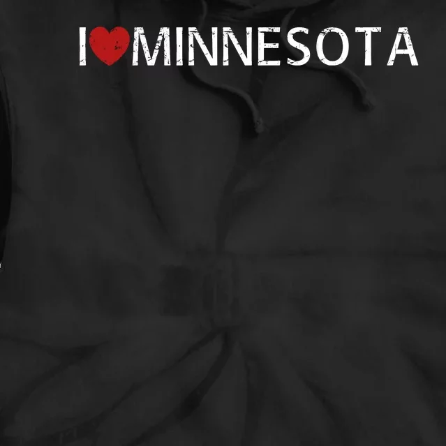 I Love Minnesota Tie Dye Hoodie