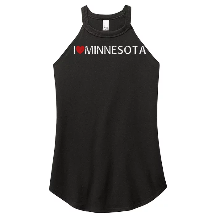 I Love Minnesota Women’s Perfect Tri Rocker Tank