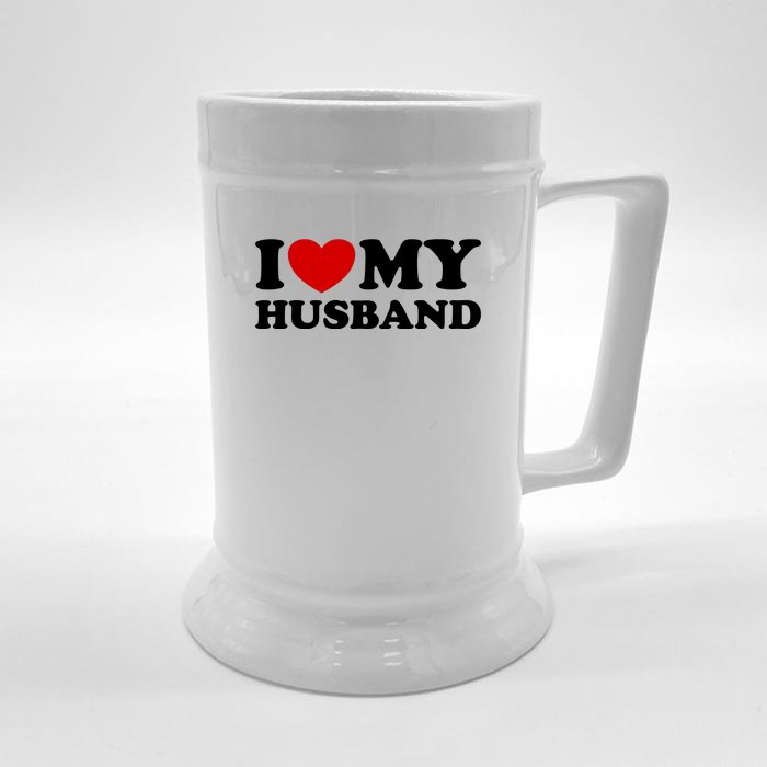 I Love My Husband Front & Back Beer Stein