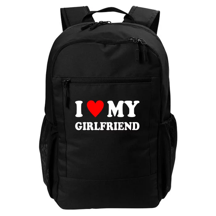 I Love My Girlfriend Heart Boyfriend Couples Daily Commute Backpack