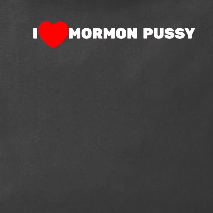 I Love Mormon Pussy Shirt Funny Meme Zip Tote Bag