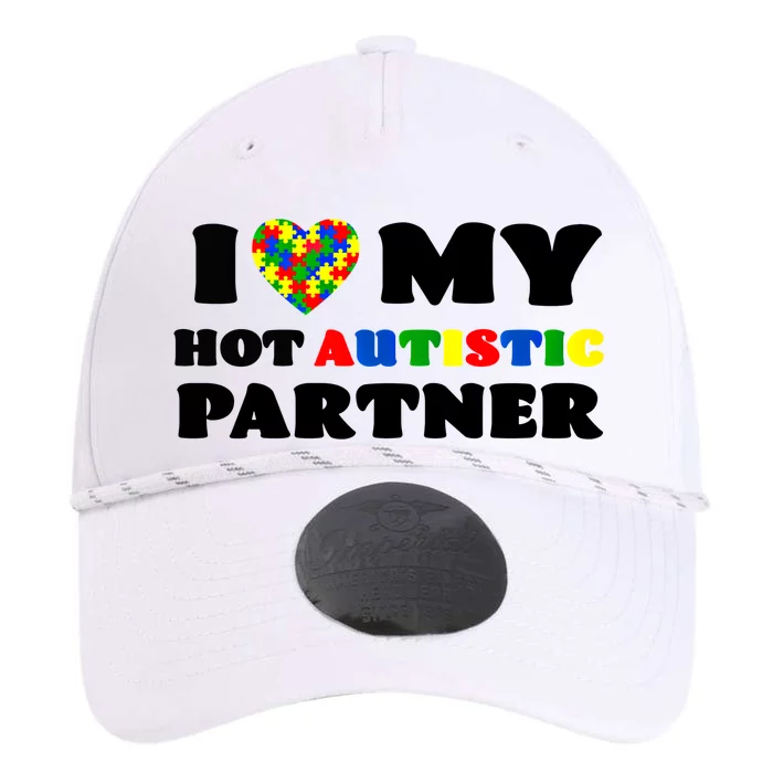 I Love My Hot Autistic Partner Puzzle Piece Heart Autism Meaningful Gift Performance The Dyno Cap