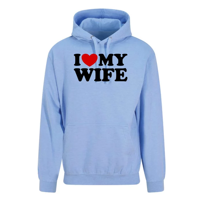 I Love My Wife Unisex Surf Hoodie