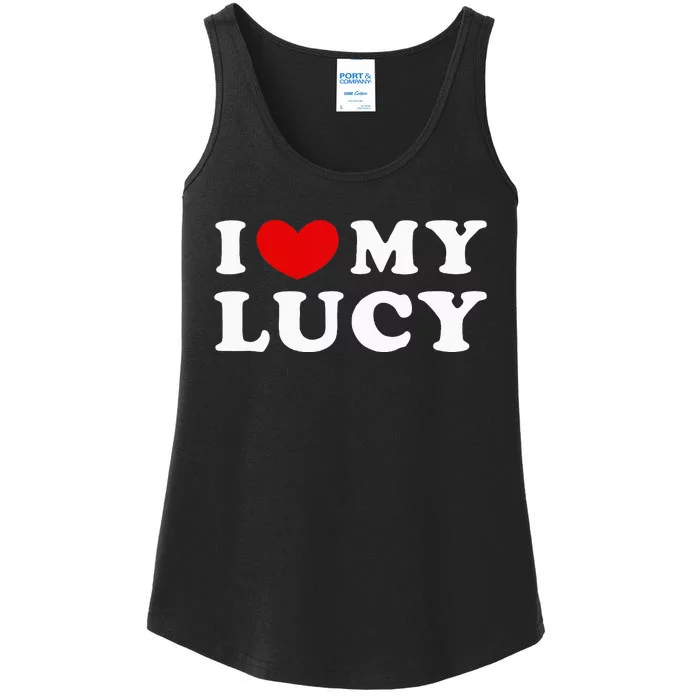 I Love My Lucy I Heart My Lucy Ladies Essential Tank