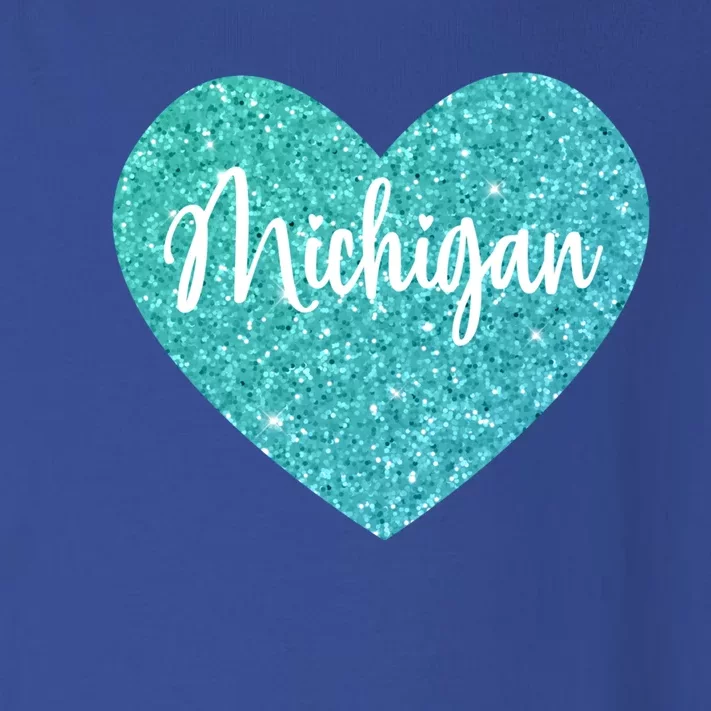 I Love Michigan Usa Heart Gift Toddler Long Sleeve Shirt