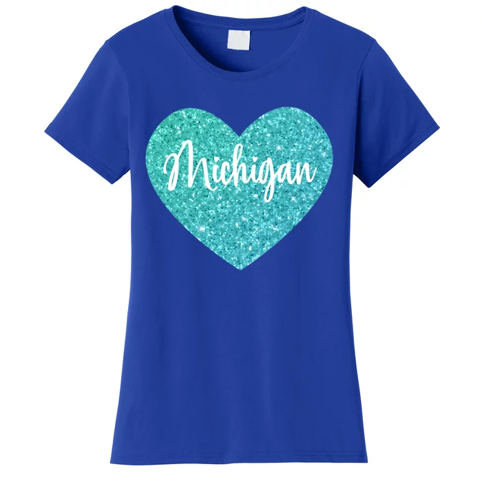 I Love Michigan Usa Heart Gift Women's T-Shirt