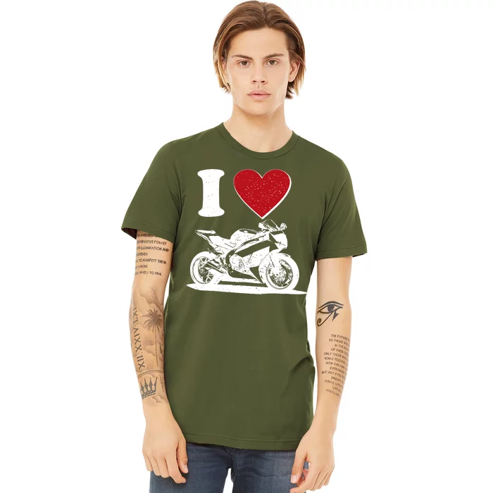 I Love Motorcycles Premium T-Shirt