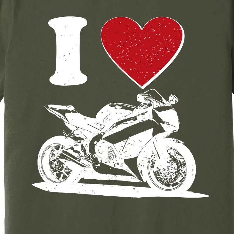 I Love Motorcycles Premium T-Shirt