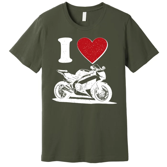 I Love Motorcycles Premium T-Shirt