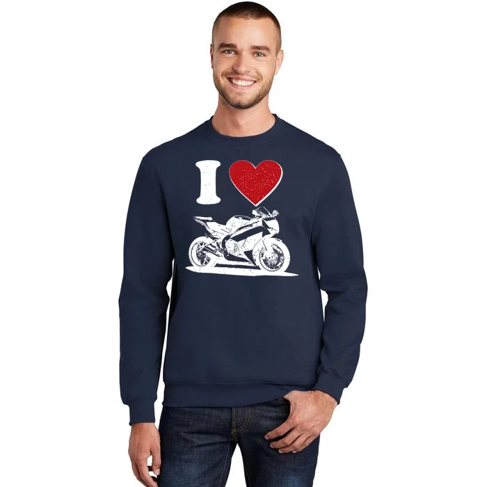 I Love Motorcycles Sweatshirt