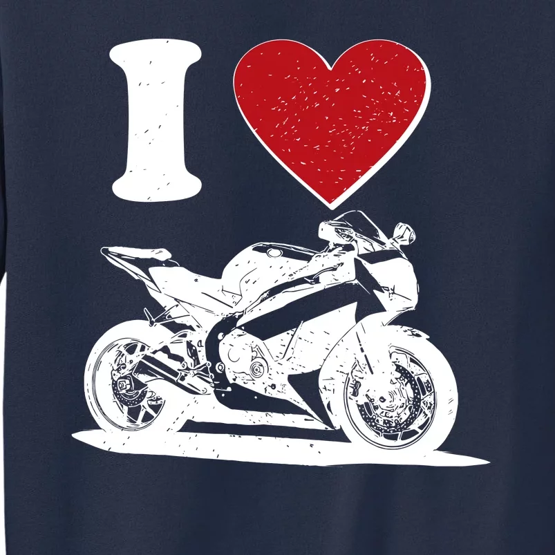 I Love Motorcycles Sweatshirt