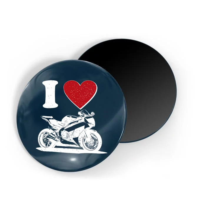 I Love Motorcycles Magnet