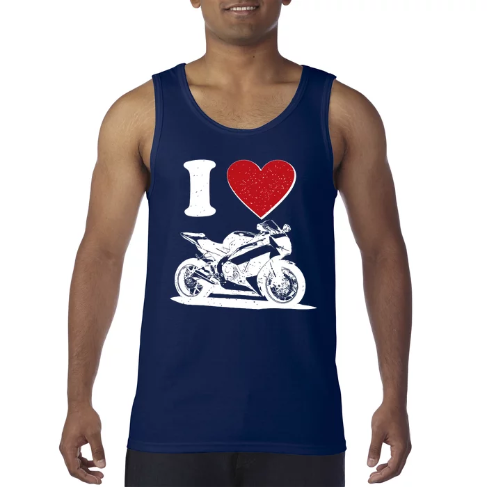 I Love Motorcycles Tank Top