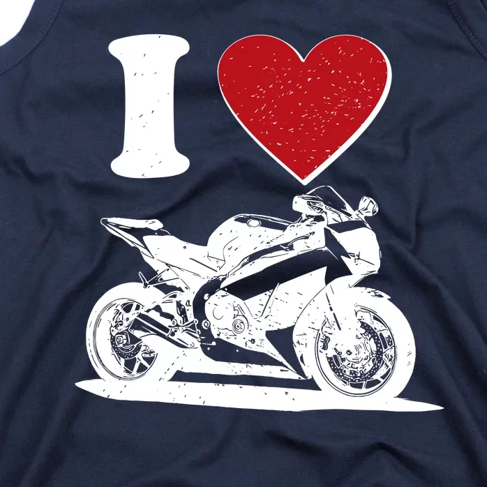 I Love Motorcycles Tank Top