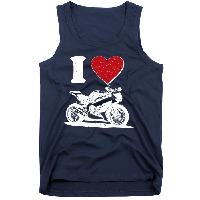 I Love Motorcycles Tank Top