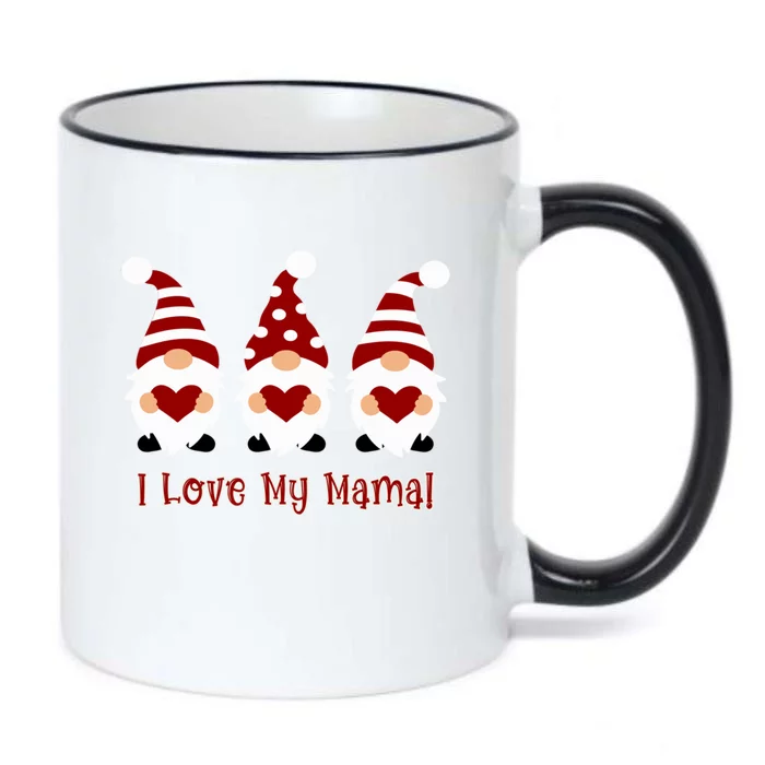 I Love My Mama With Love Gnomes Cute Gift Black Color Changing Mug