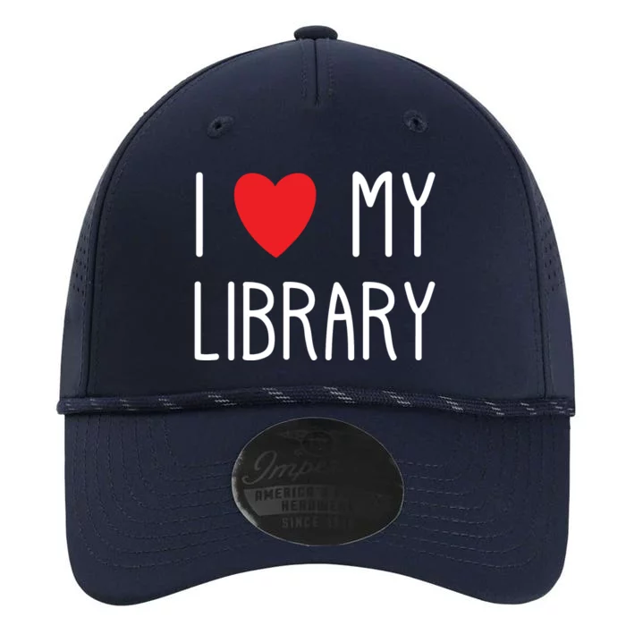 I Love My Library For Book Lovers Readers Librarian Performance The Dyno Cap