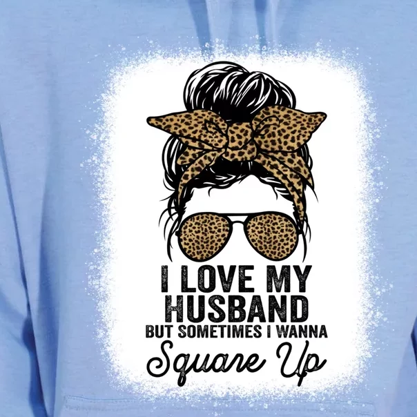 I Love My Husband But Sometimes I Wanna Square Up Funny Joke Cool Gift Unisex Surf Hoodie