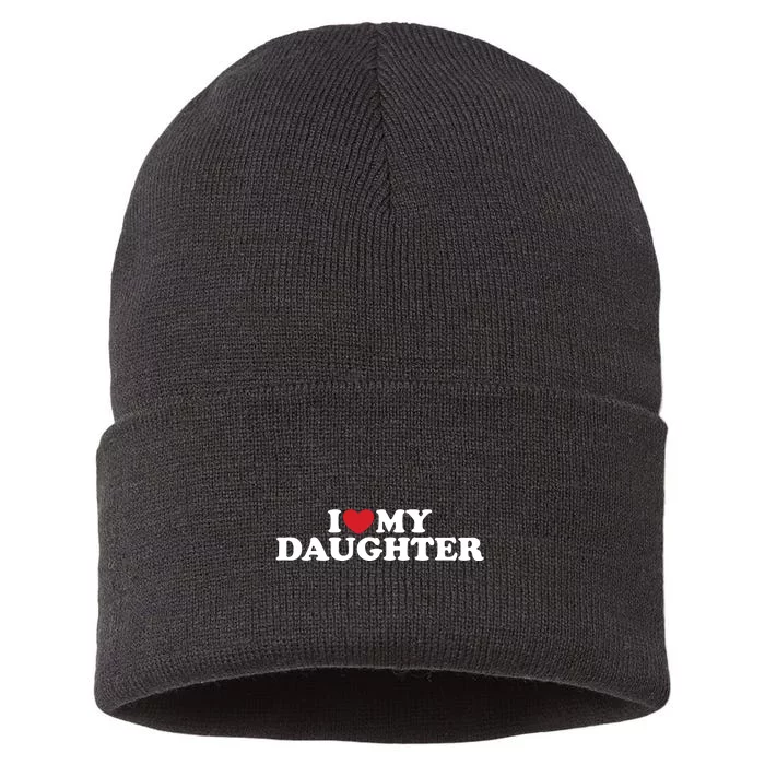 I Love My Daughter Sustainable Knit Beanie