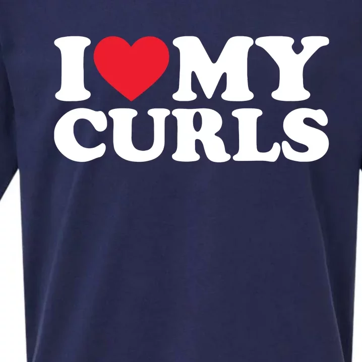 I Love My Curls Shirts I Heart My Curls Curly Hair Sueded Cloud Jersey T-Shirt