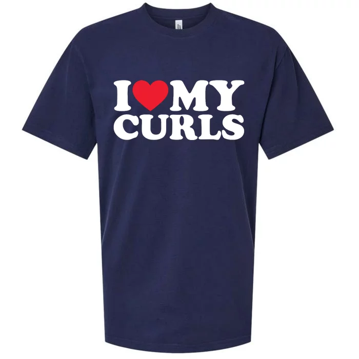 I Love My Curls Shirts I Heart My Curls Curly Hair Sueded Cloud Jersey T-Shirt