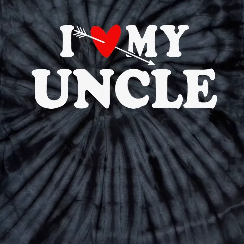 I Love My Uncle with Heart Tie-Dye T-Shirt