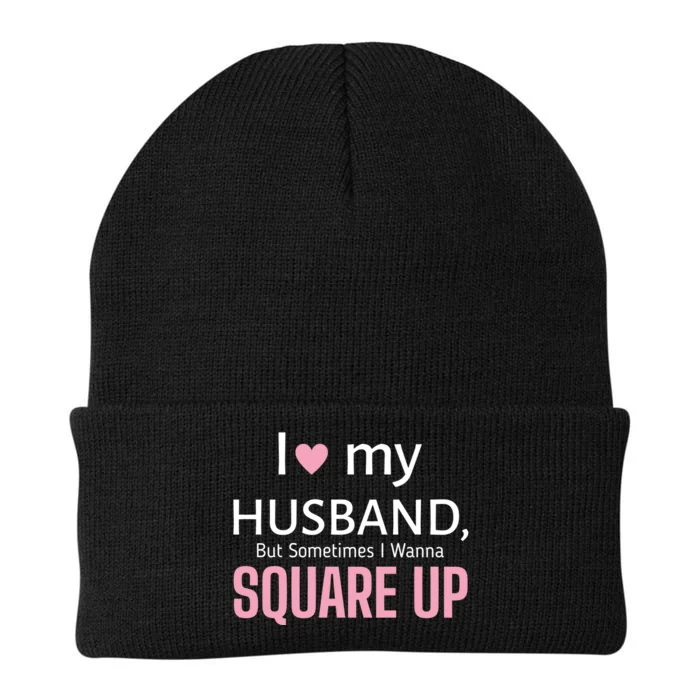 I Love My Husband But Sometimes I Wanna Square Up Knit Cap Winter Beanie