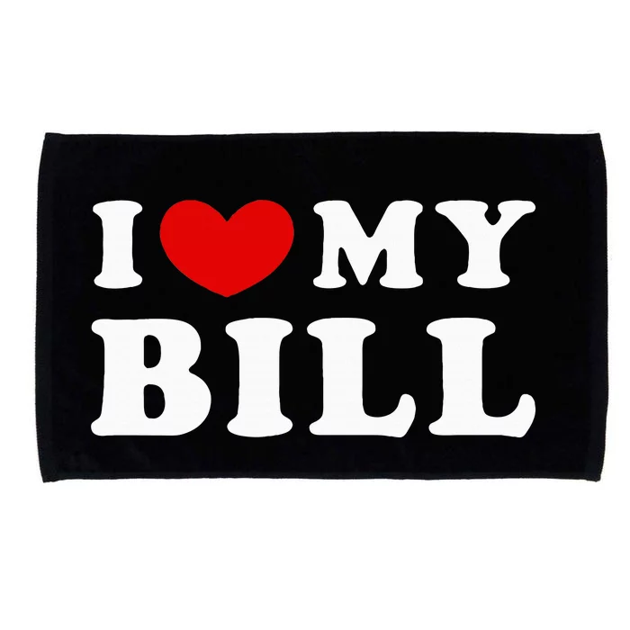 I Love My Bill Microfiber Hand Towel