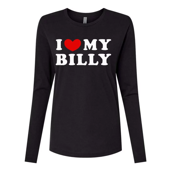 I Love My Billy Womens Cotton Relaxed Long Sleeve T-Shirt