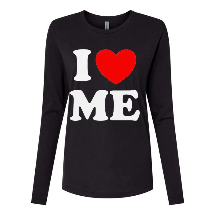 I Love Me Myself And I Funny Womens Cotton Relaxed Long Sleeve T-Shirt