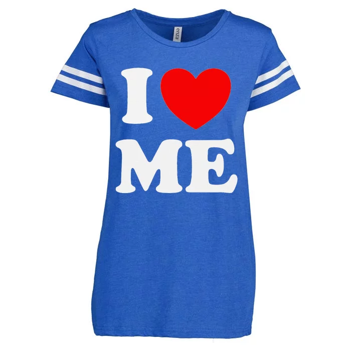 I Love Me Myself And I Funny Enza Ladies Jersey Football T-Shirt