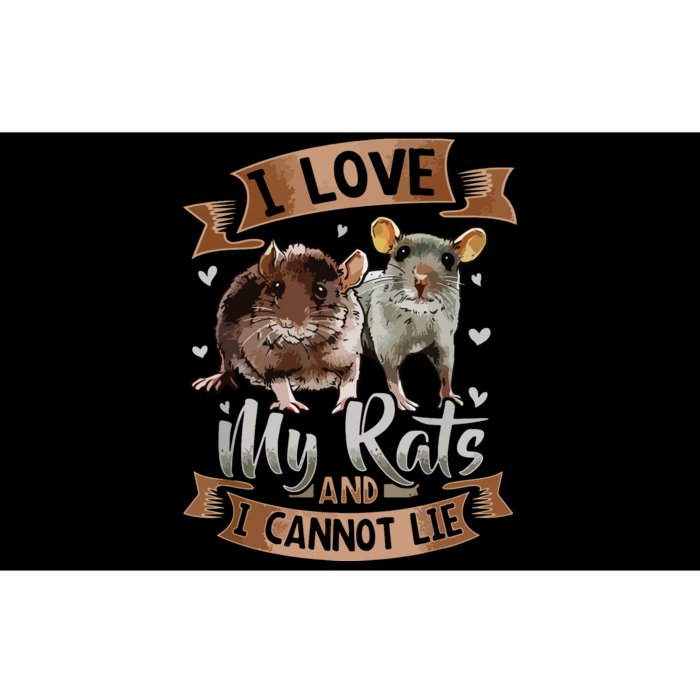 I Love My Rats I Cannot Lie Rat Mom Dad Heart Cute Rodent Bumper Sticker