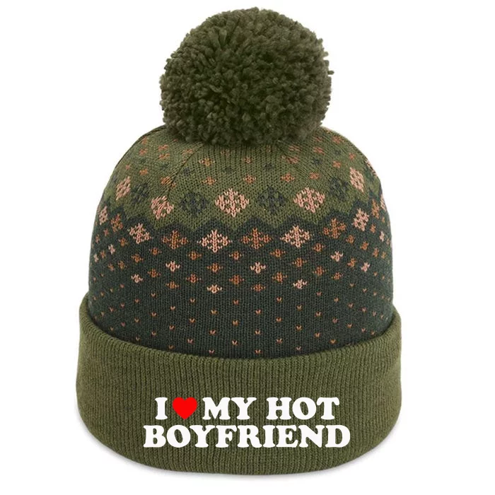 I Love My Hot Boyfriend I Heart My Hot Boyfriend The Baniff Cuffed Pom Beanie