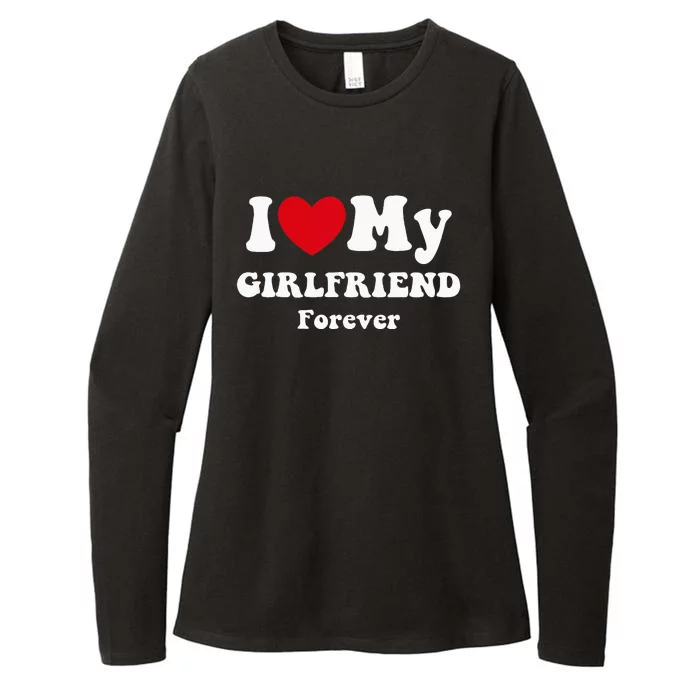 I Love My Girlfriend Womens CVC Long Sleeve Shirt