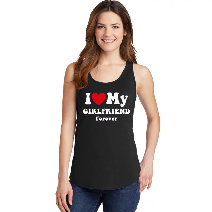 I Love My Girlfriend Ladies Essential Tank