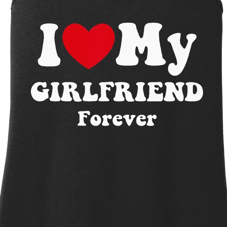 I Love My Girlfriend Ladies Essential Tank