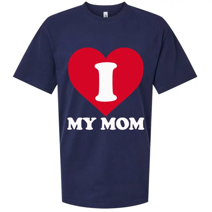 I Love My Mom A Gift For To Show Our Super Heroine Our Love Sueded Cloud Jersey T-Shirt