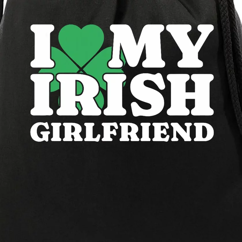 I Love My Irish Girlfriend. I Heart My Irish Girlfriend Gf Drawstring Bag