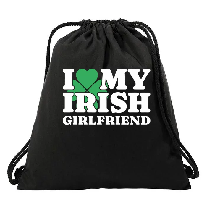 I Love My Irish Girlfriend. I Heart My Irish Girlfriend Gf Drawstring Bag