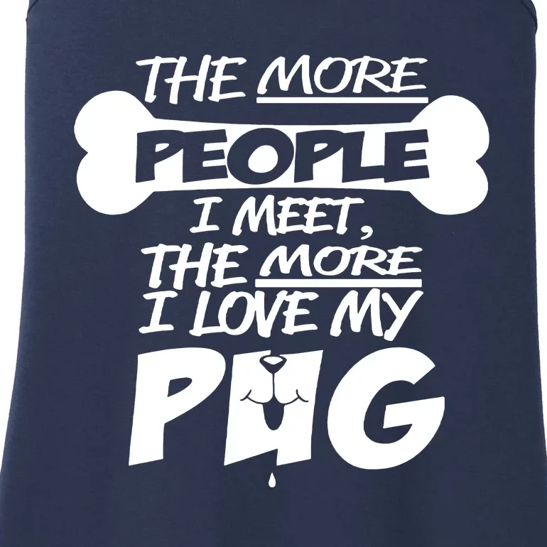 I Love My Pug Ladies Essential Tank