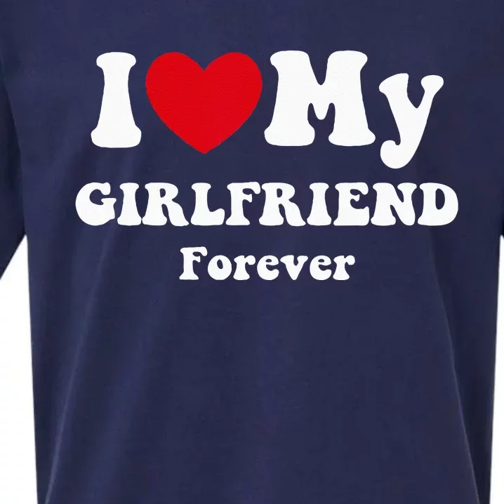 I Love My Girlfriend Sueded Cloud Jersey T-Shirt