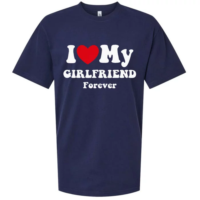 I Love My Girlfriend Sueded Cloud Jersey T-Shirt