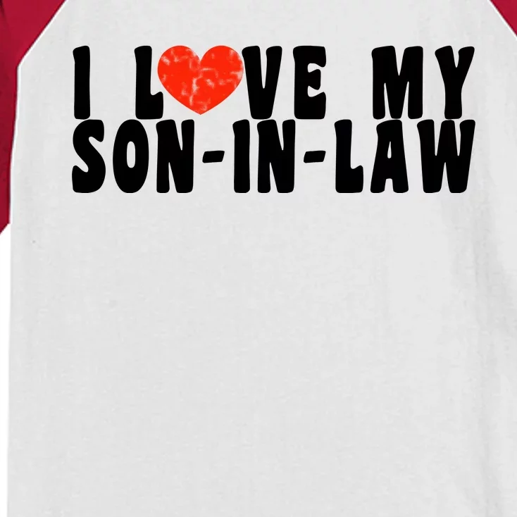 I Love My SonInLaw Kids Colorblock Raglan Jersey