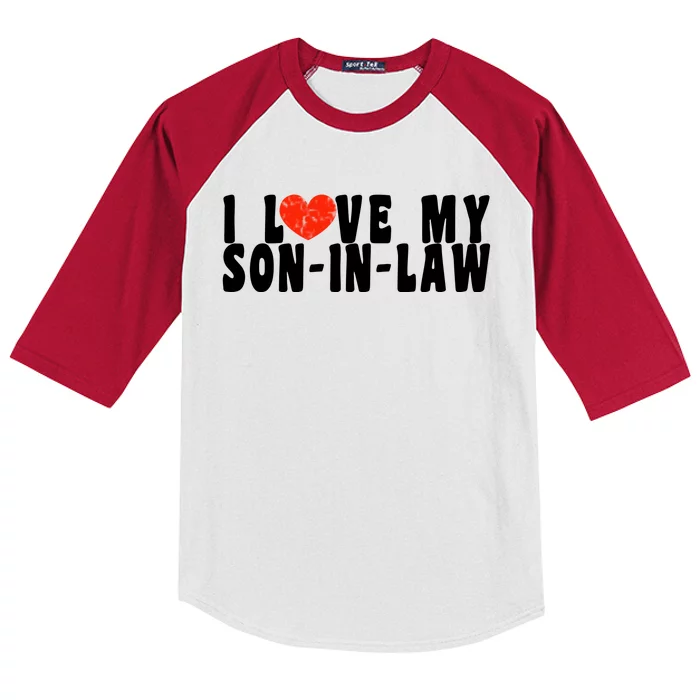 I Love My SonInLaw Kids Colorblock Raglan Jersey