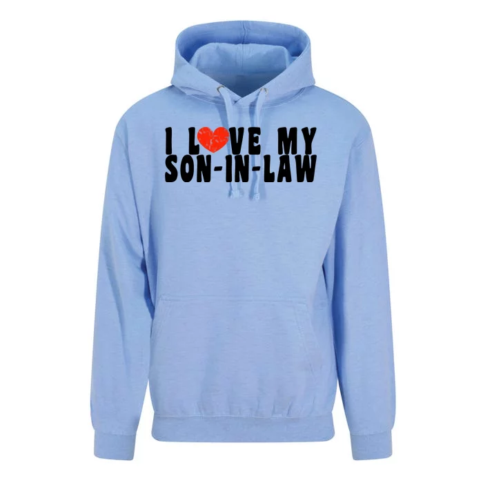 I Love My SonInLaw Unisex Surf Hoodie