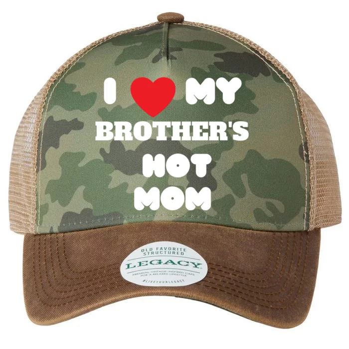 I Love My Brother’s Hot Mom Funny Graphic Design Cool Gift Legacy Tie Dye Trucker Hat