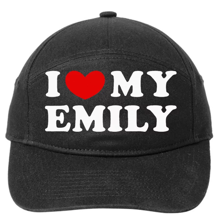 I Love My Emily 7-Panel Snapback Hat